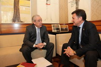 El presidente del Consejo de Cuentas visita Segovia dentro de una serie de encuentros institucionales